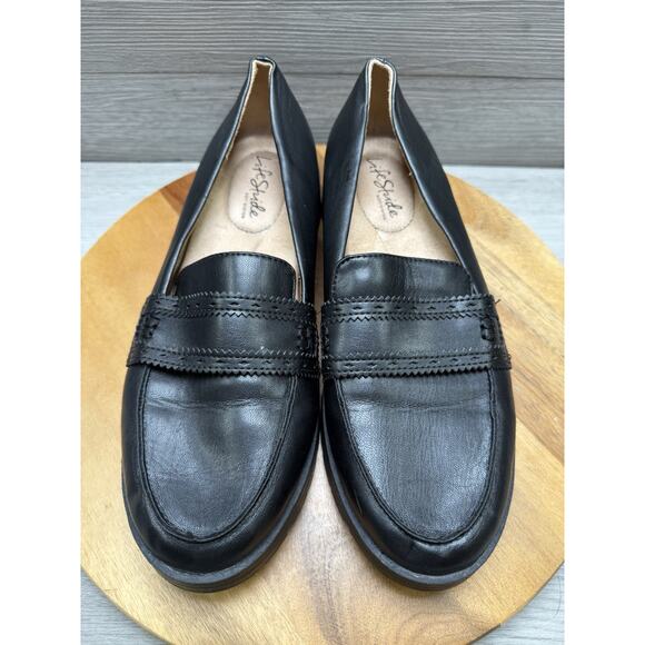 LifeStride London Black Penny Loafers Comfort Soft System Work Shoes Size 9W - Picture 5 of 7